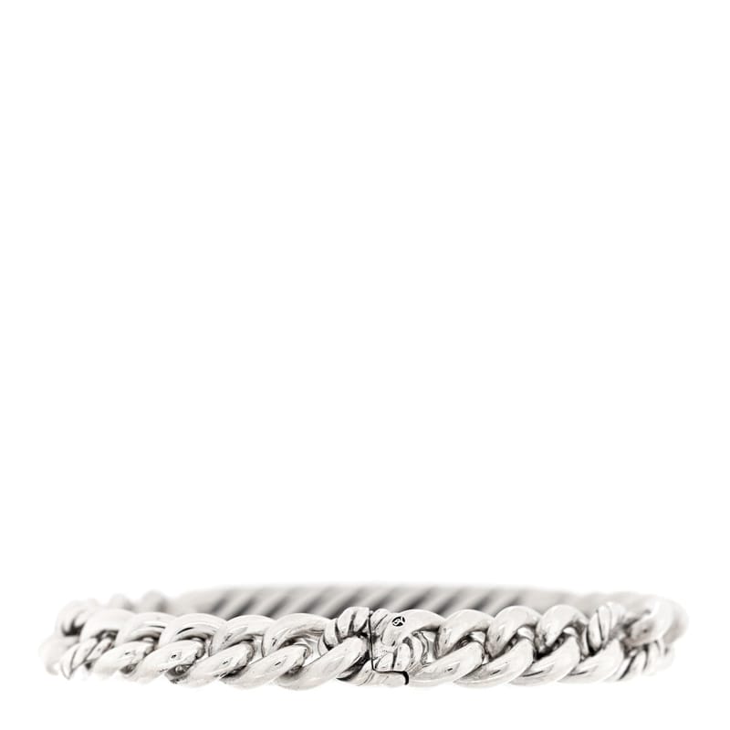 срібло 925 діамант Pave Single Belmont Curb Link ID браслет