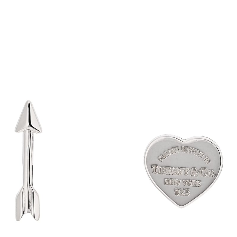 срібло 925 Lovestruck Heart Tag & Arrow сережки