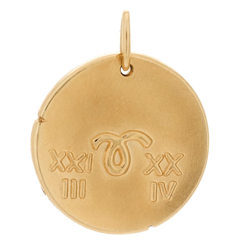 18K жовте золото Zodiac Aries підвіска
