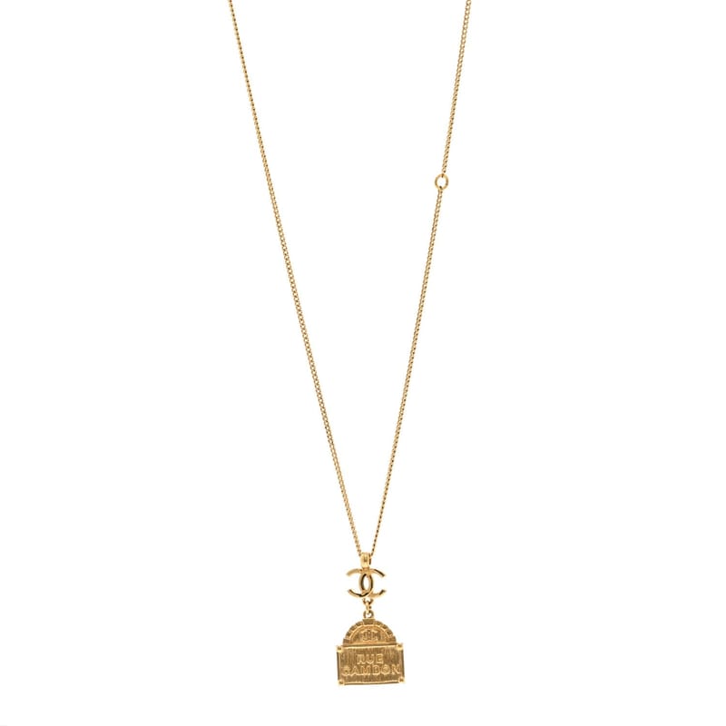 Metal CC Rue Cambon кольє золото