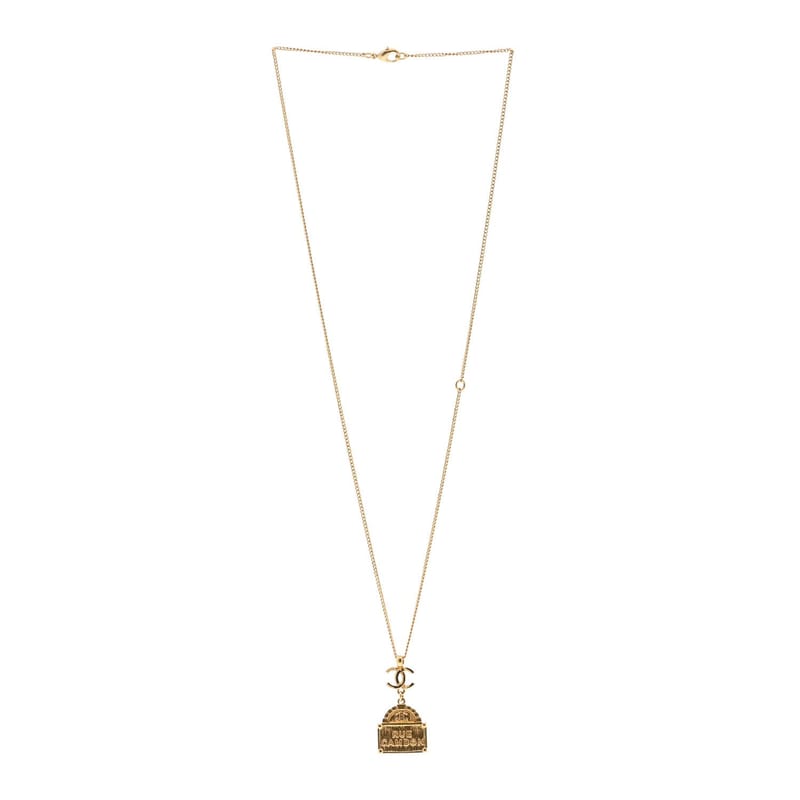 Metal CC Rue Cambon кольє золото