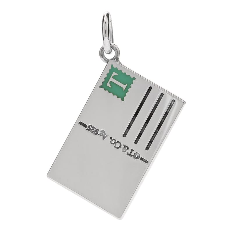 срібло 925 Enamel Milan Postcard Charm Blue