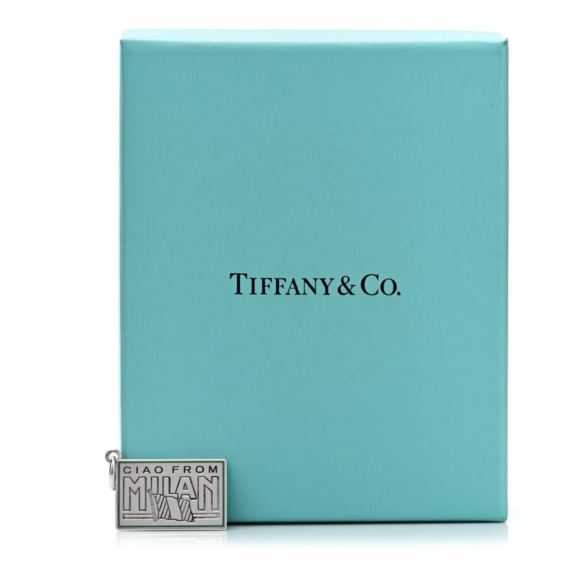 срібло 925 Enamel Milan Postcard Charm Blue