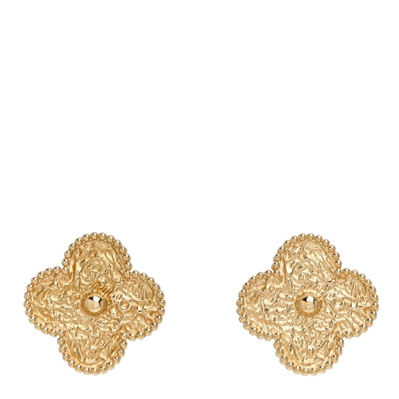 18K жовте золото Magic Alhambra Clip On сережки