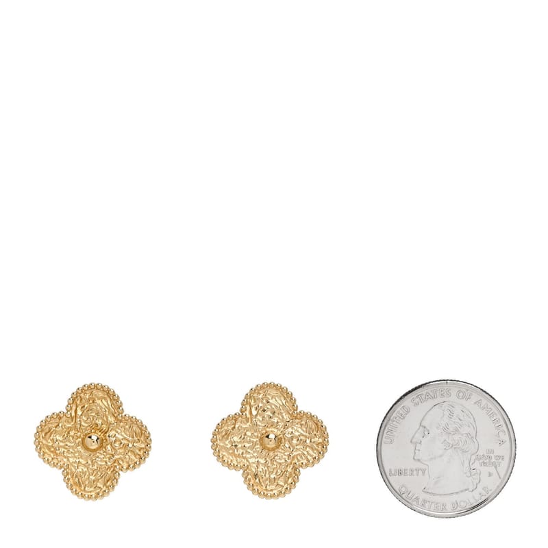 18K жовте золото Magic Alhambra Clip On сережки