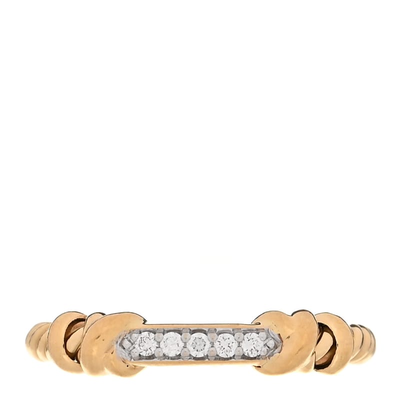 18K жовте золото діамант Petite Helena Wrap каблучка 49 5