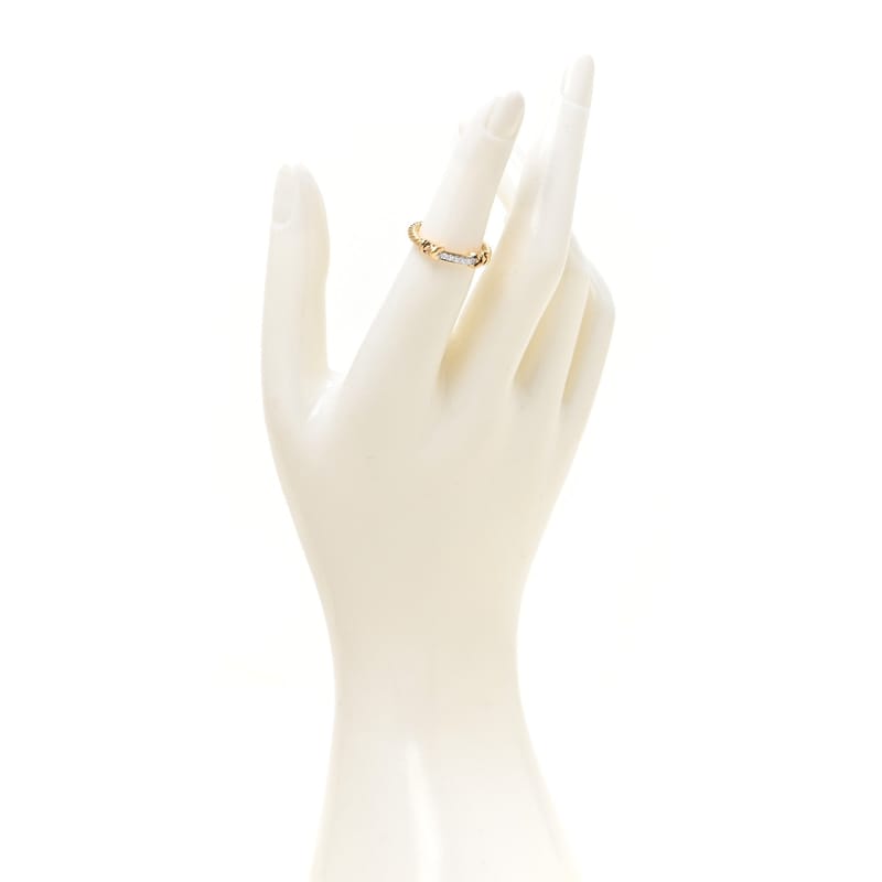 18K жовте золото діамант Petite Helena Wrap каблучка 49 5