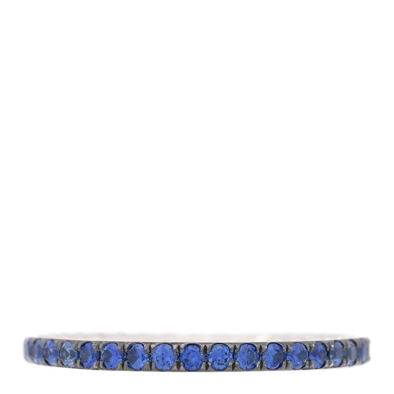 платина Blue сапфір 1.85mm Eden Eternity обручка каблучка 52 6