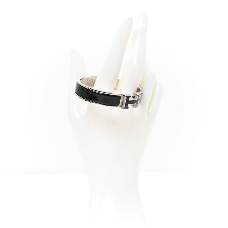 Enamel Narrow Clic Clac H браслет PM чорний