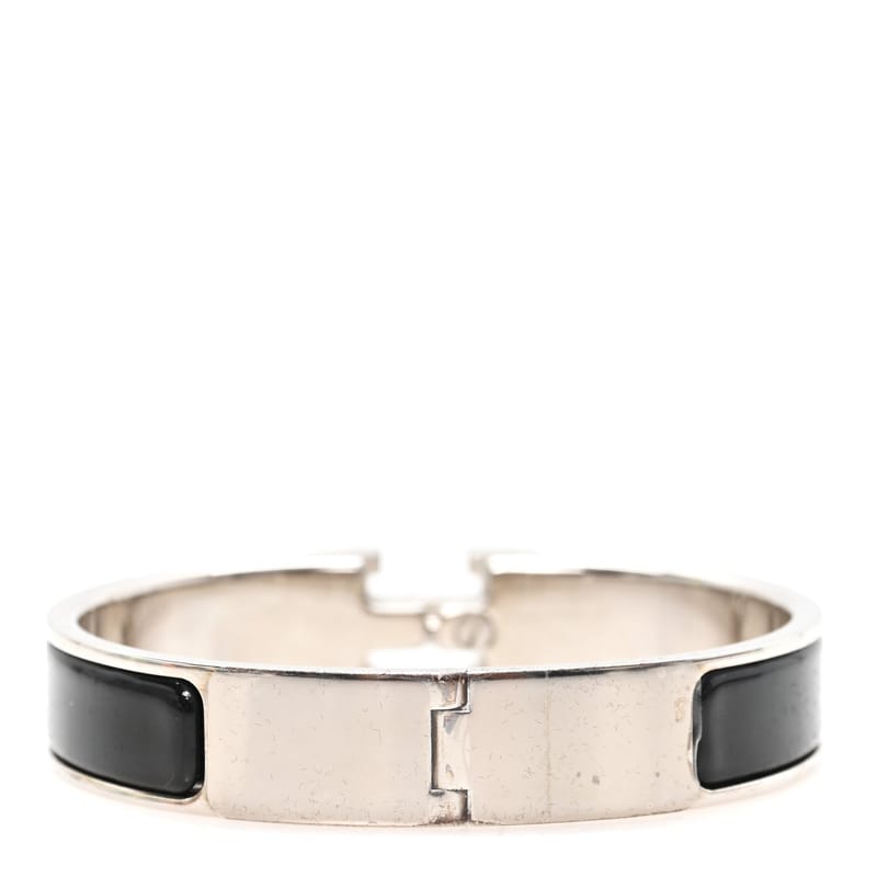 Enamel Narrow Clic Clac H браслет PM чорний