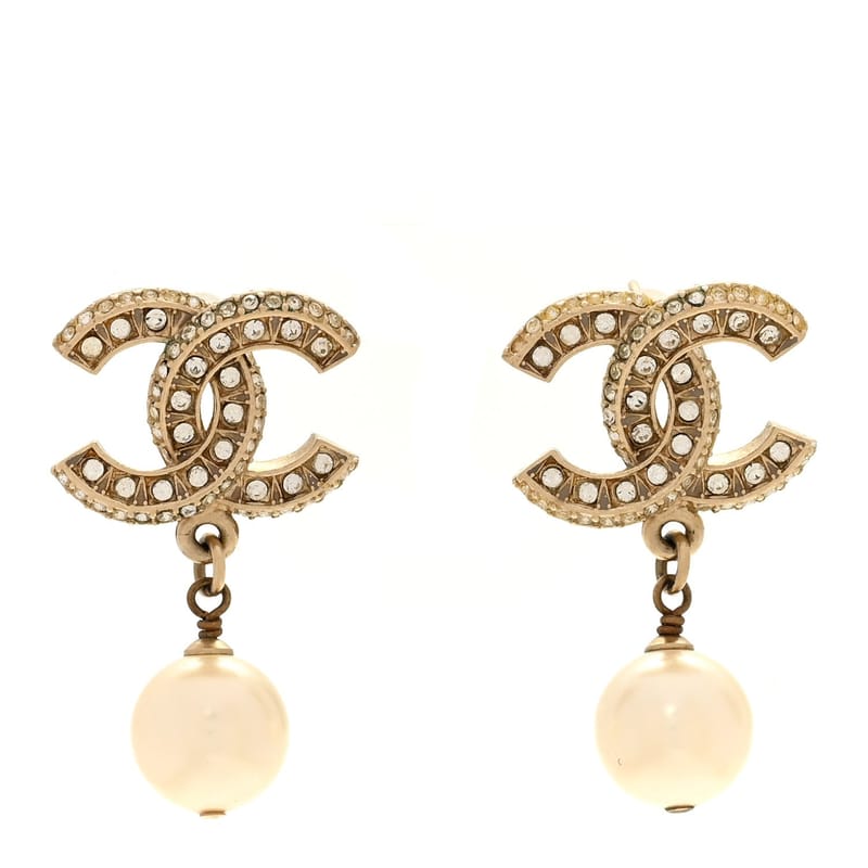 Crystal Timeless CC перлина Drop сережки Light золото