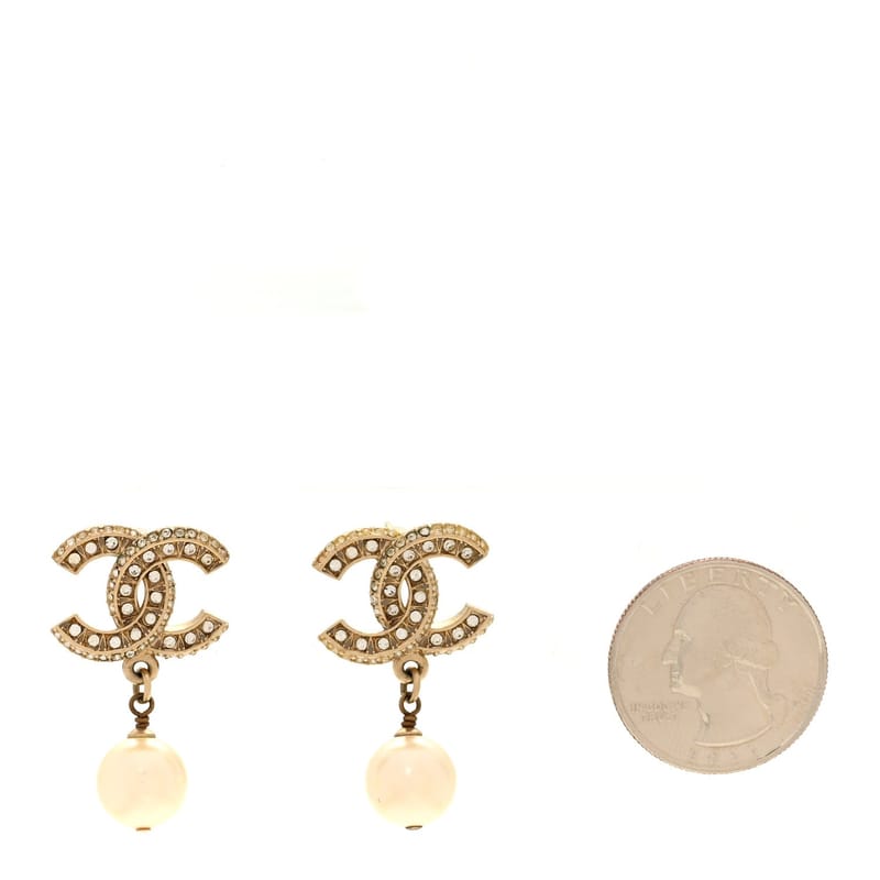 Crystal Timeless CC перлина Drop сережки Light золото