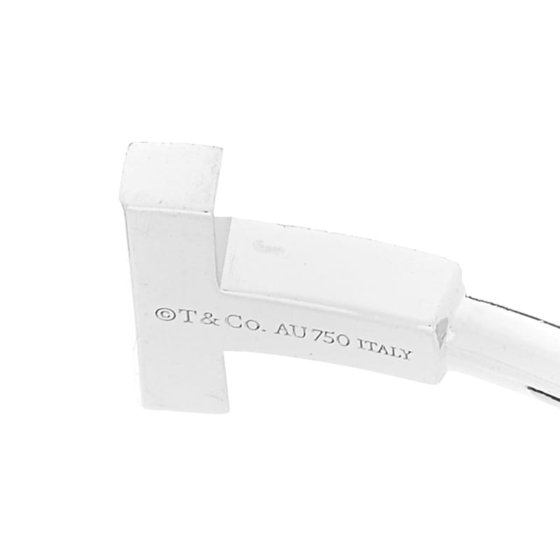 18K біле золото діамант T Wire браслет