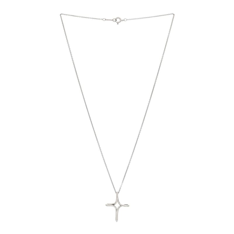 срібло 925 Elsa Peretti Infinity Cross підвіска кольє