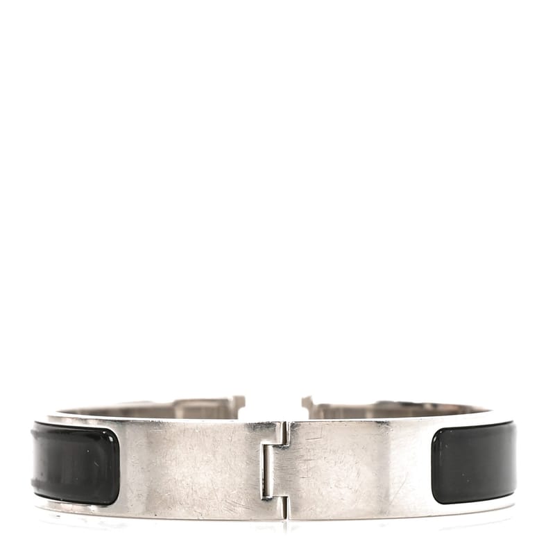 Enamel Narrow Clic Clac HH браслет GM чорний