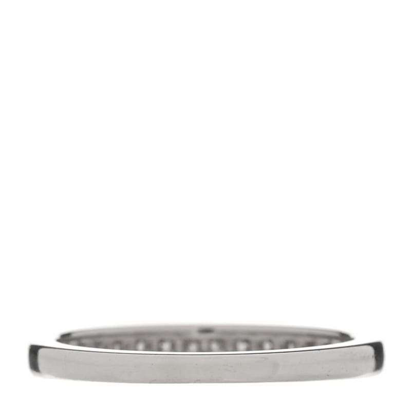 платина діамант 2.5mm Half Circle Wedding обручка каблучка 48 4.5
