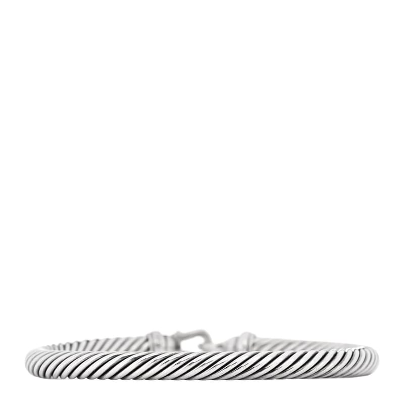 срібло 925 діамант 5mm Cable Buckle браслет