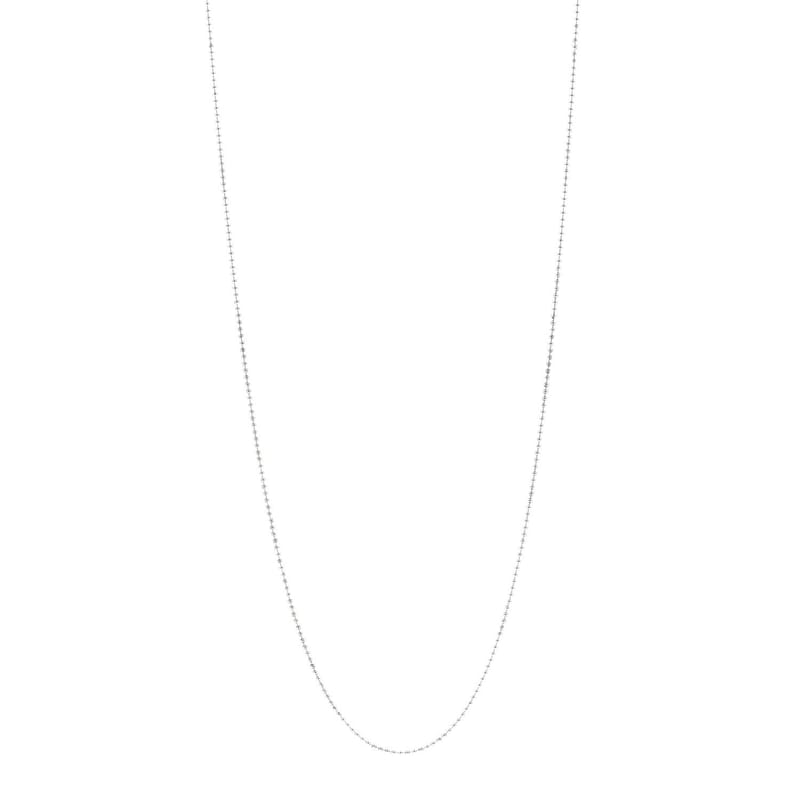 срібло 925 1.2mm Bead ланцюг кольє 30"