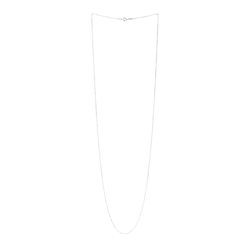 срібло 925 1.2mm Bead ланцюг кольє 30"