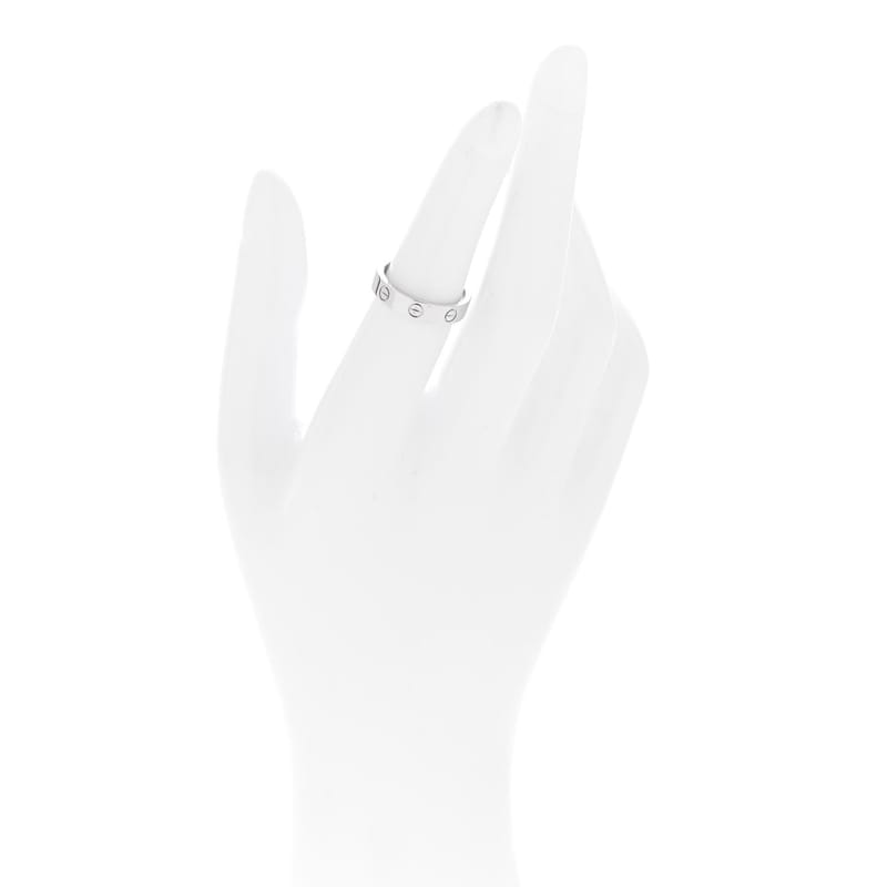 18K біле золото діамант 4mm LOVE Wedding обручка каблучка 50 5.25