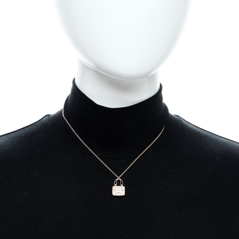 18K рожеве золото діамант Constance Amulettes підвіска кольє