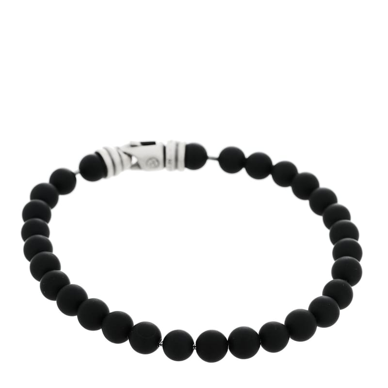 срібло 925 чорний онікс 6mm Spiritual Beads браслет