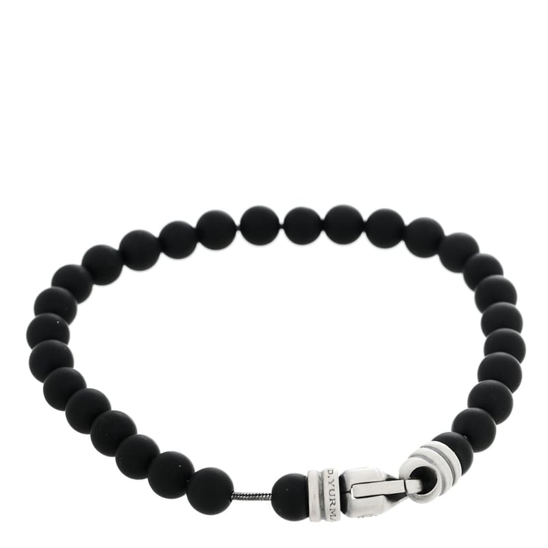 срібло 925 чорний онікс 6mm Spiritual Beads браслет
