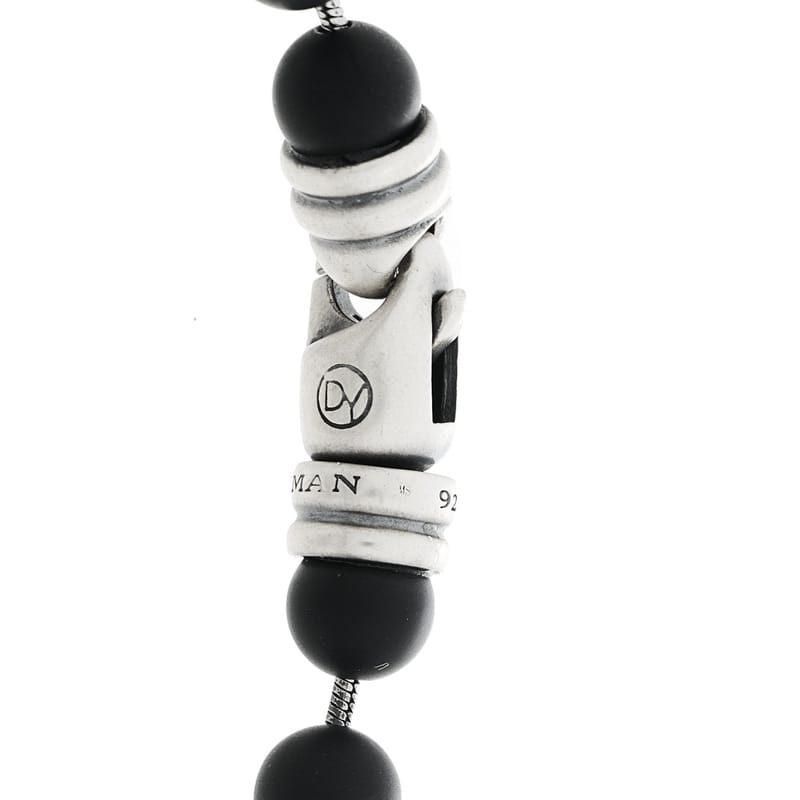 срібло 925 чорний онікс 6mm Spiritual Beads браслет