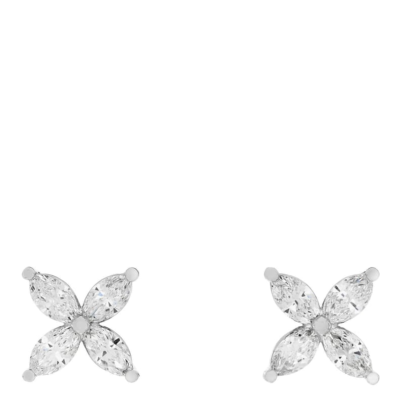 платина діамант .92ct Medium Victoria сережки