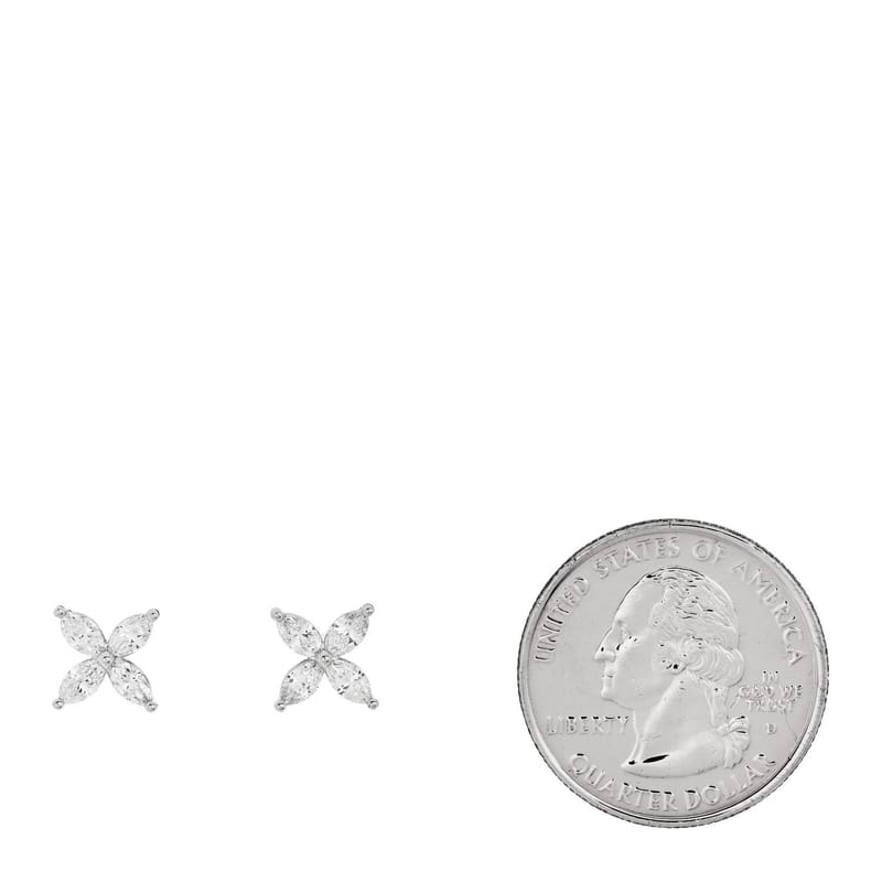 платина діамант .92ct Medium Victoria сережки