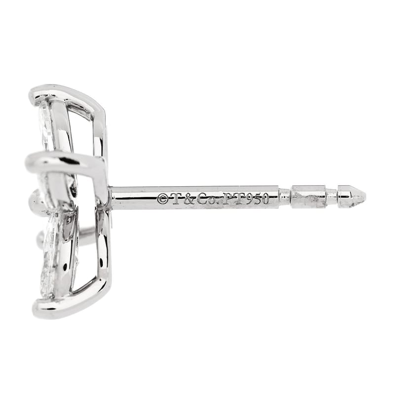 платина діамант .92ct Medium Victoria сережки