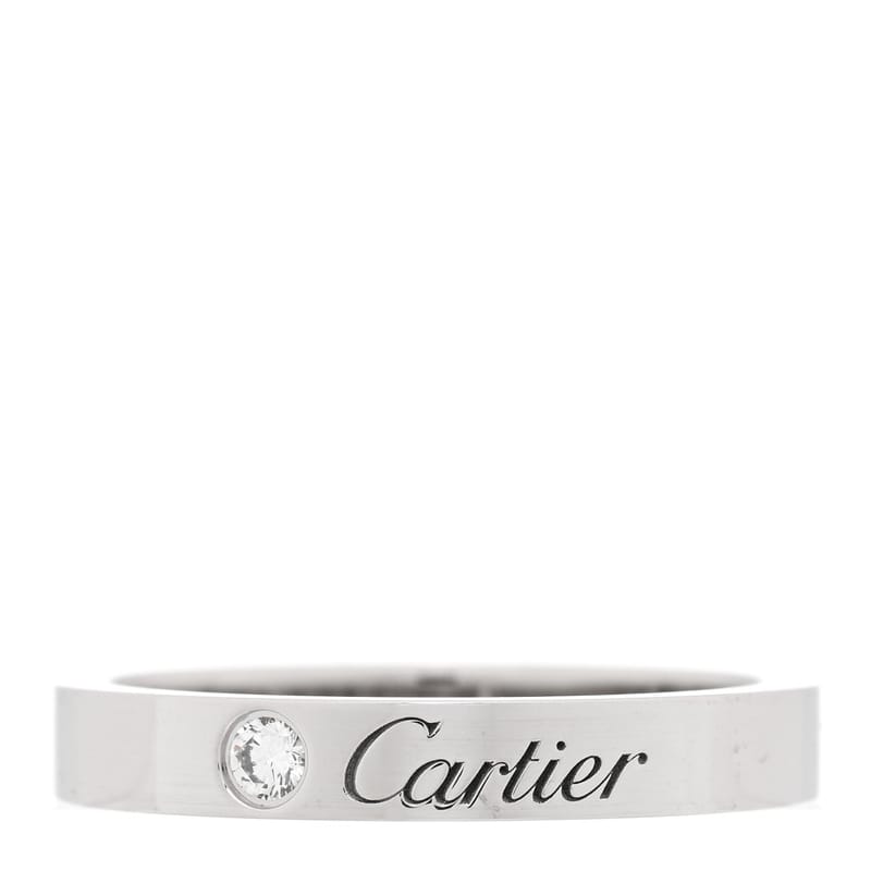 платина діамант 3mm C De Cartier Wedding обручка каблучка 52 6