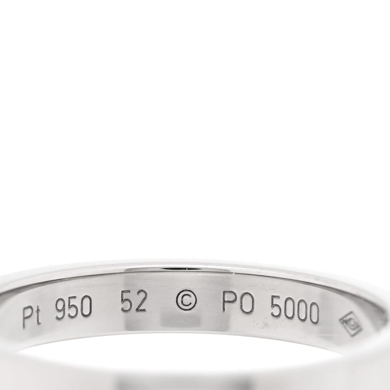 платина діамант 3mm C De Cartier Wedding обручка каблучка 52 6