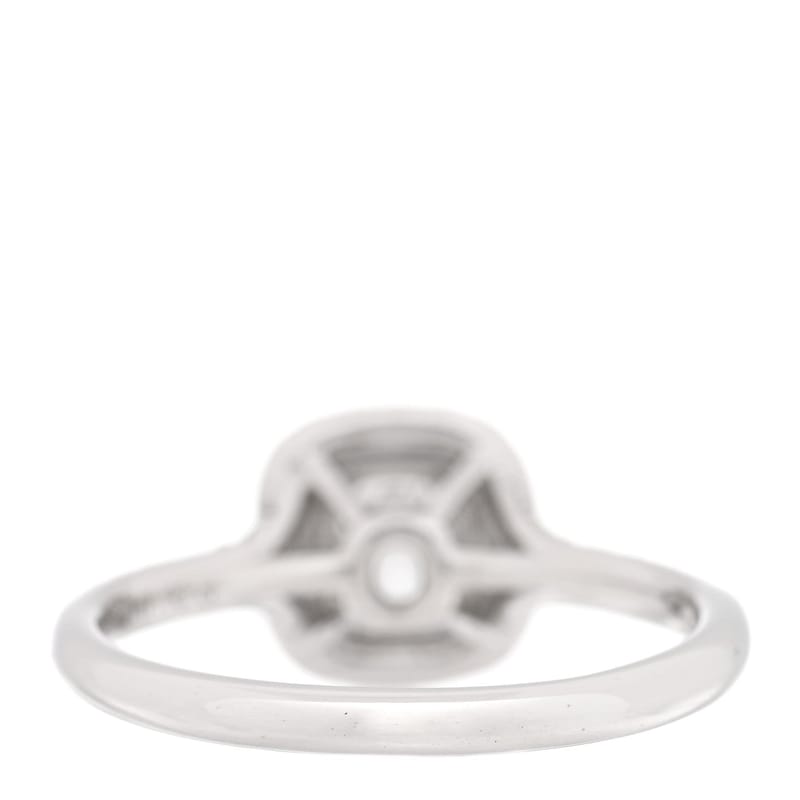 платина діамант .21ct Soleste Cushion Cut Double Halo Engagement каблучка 50 5.5
