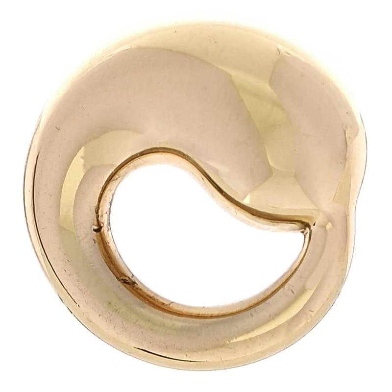 18K жовте золото 9mm Elsa Peretti Mini Eternal Circle підвіска