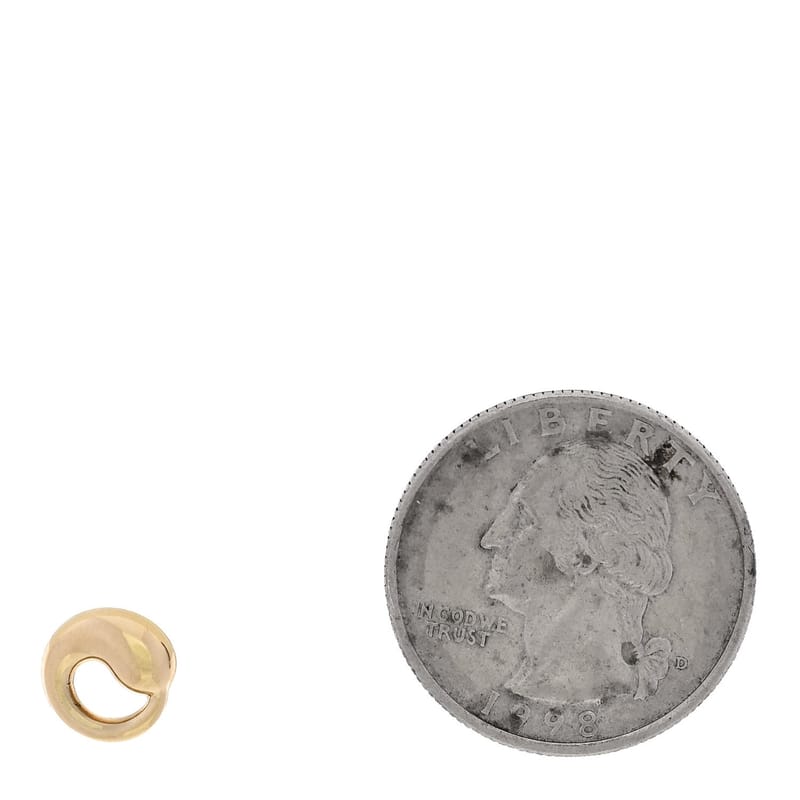 18K жовте золото 9mm Elsa Peretti Mini Eternal Circle підвіска