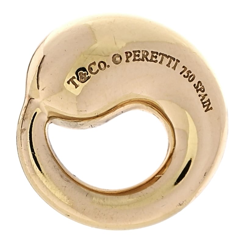 18K жовте золото 9mm Elsa Peretti Mini Eternal Circle підвіска