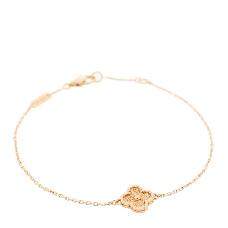 18K рожеве золото Sweet Alhambra браслет
