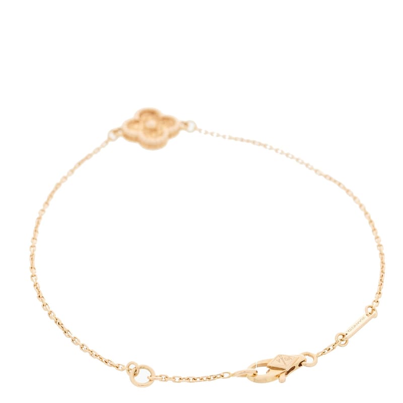 18K рожеве золото Sweet Alhambra браслет
