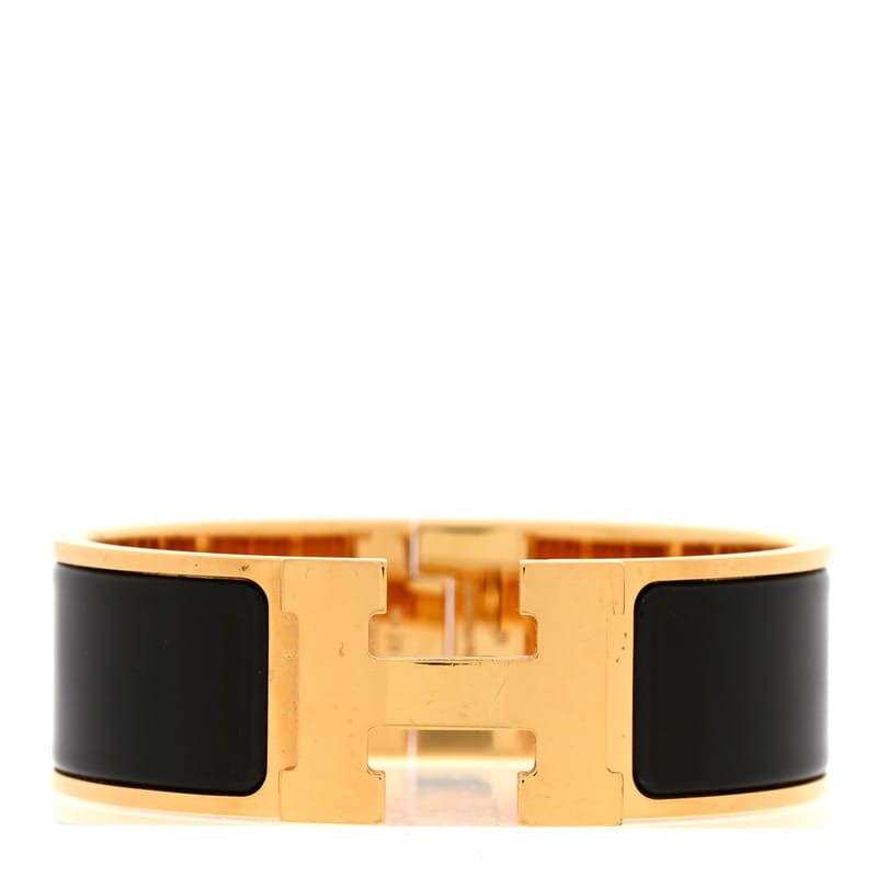 Enamel Wide Clic Clac H браслет PM чорний