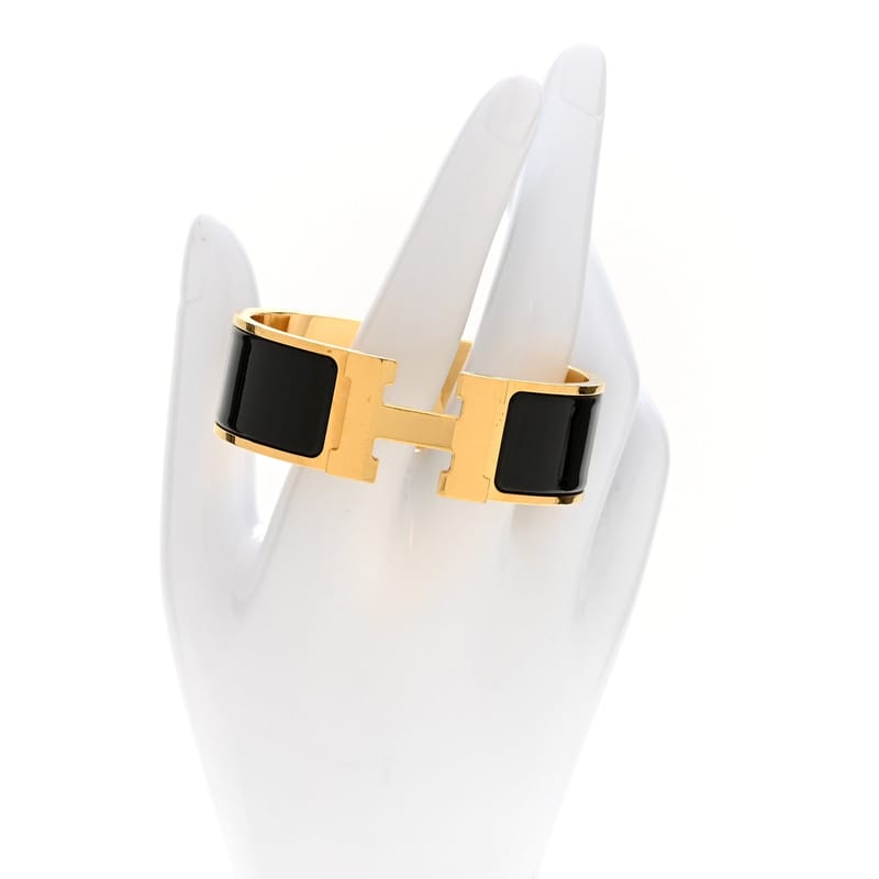 Enamel Wide Clic Clac H браслет PM чорний