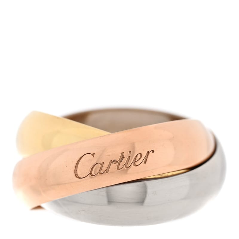 18K Pink жовтий біле золото Extra Large Trinity каблучка 51 5.75