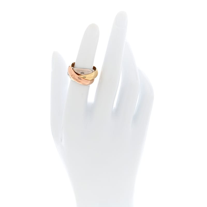18K Pink жовтий біле золото Extra Large Trinity каблучка 51 5.75