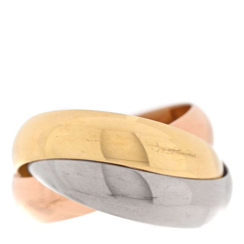 18K Pink жовтий біле золото Extra Large Trinity каблучка 51 5.75
