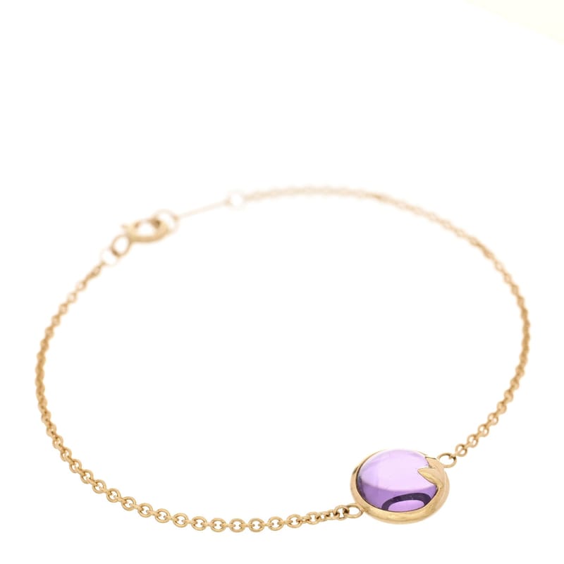 18k жовте золото Amethyst Paloma Picasso Olive Leaf браслет