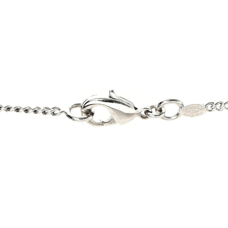 Enamel CC Padlock Heart Key кольє срібло рожевий Salmon