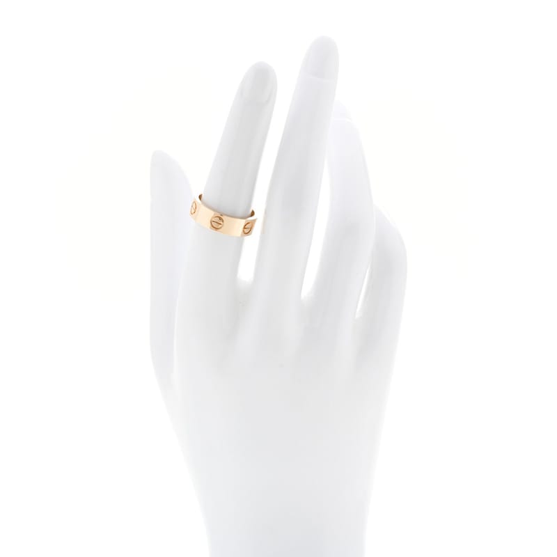 18K жовте золото 5.5mm LOVE каблучка 53 6.5