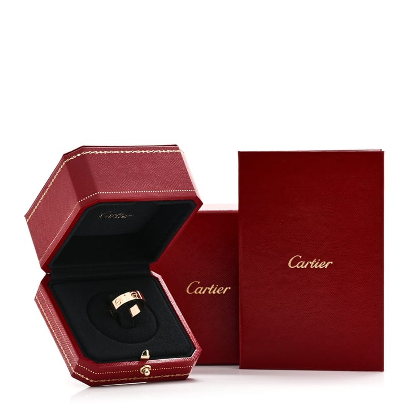 18K жовте золото 5.5mm LOVE каблучка 53 6.5