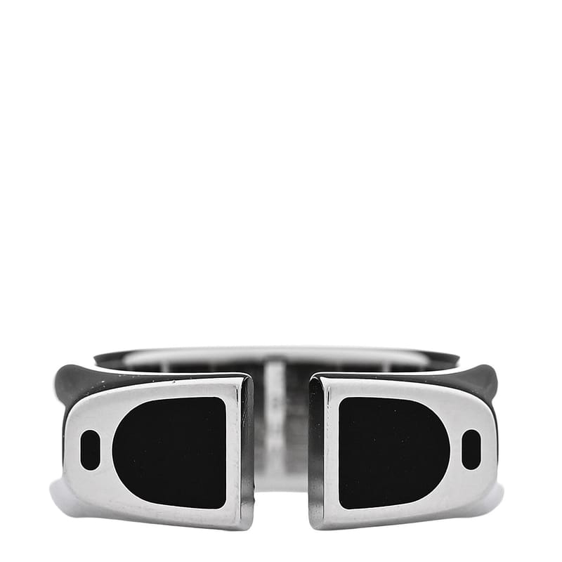 Stainless Steel Lacquer Etrier каблучка 58 8.25 чорний