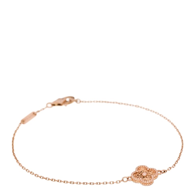 18K рожеве золото Sweet Alhambra браслет